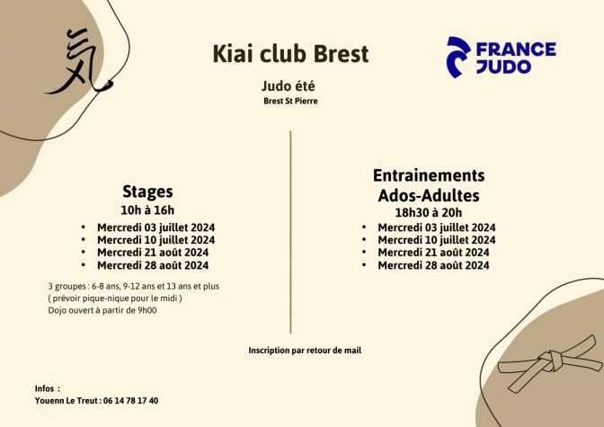 Image de l'actu 'Pratiquez le judo cet été au Kiai Club Brest ! Stages et entrainements'